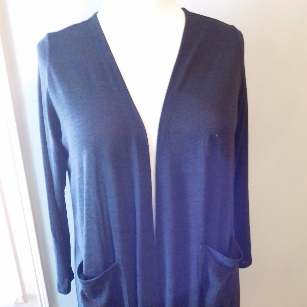 LulaRoe Sarah - SOLID BLACK - Large - BNWT